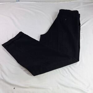 Puritan Men's 34x32 Black Dress Trousers Pleated Front Cotton Blend Vintage